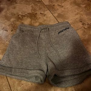 Gray comfy shorts